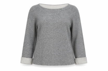Cynthia Rowley Women Grey Wool Blend Pullover Jumper Size M