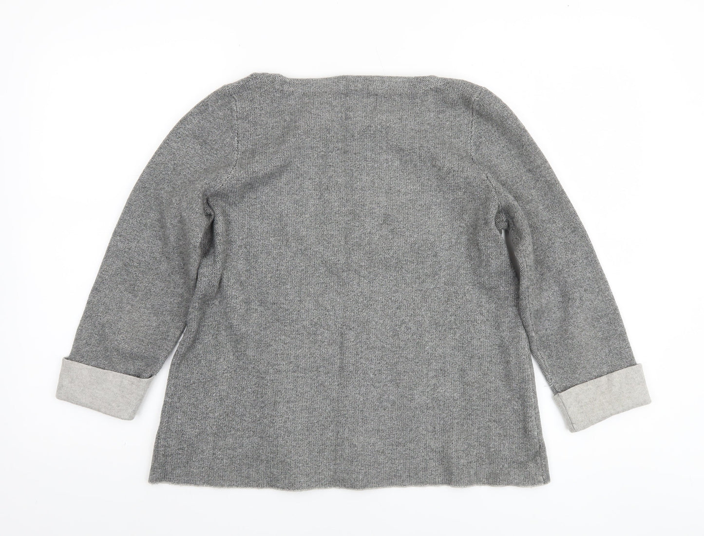 Cynthia Rowley Women Grey Wool Blend Pullover Jumper Size M