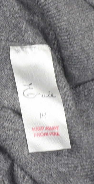 Additional view of Evie women’s grey, size UK 14, sequin embellished cardigan