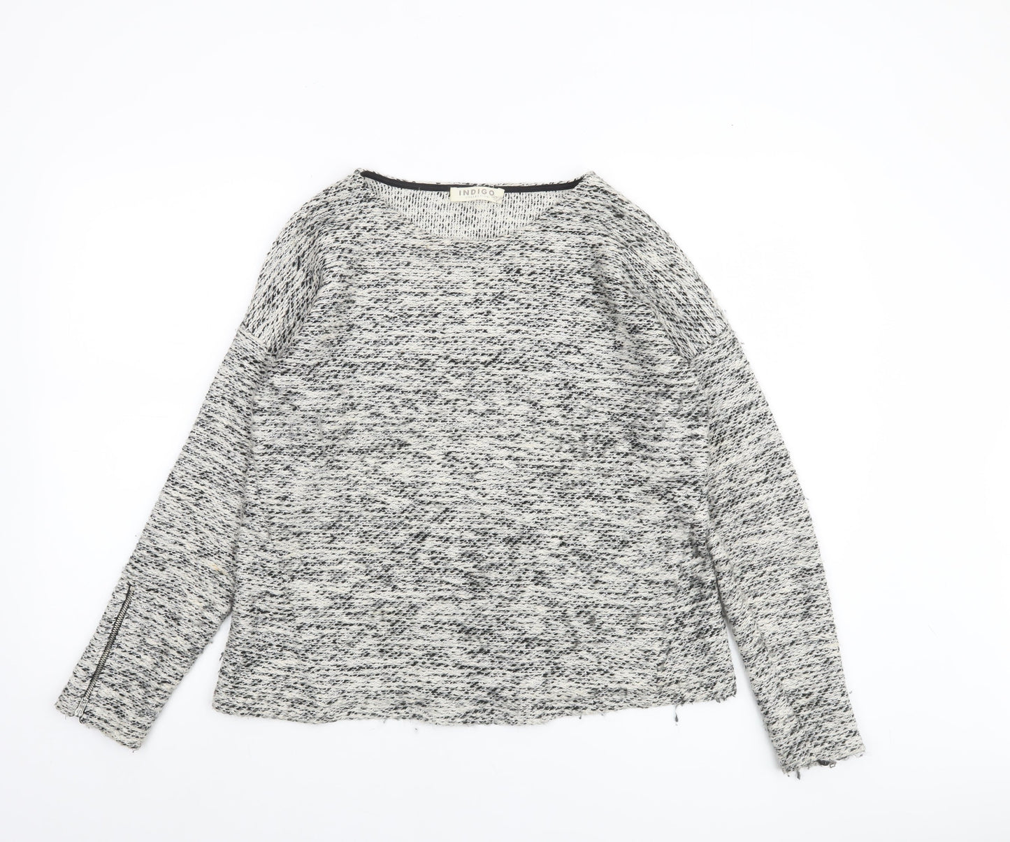 Marks and Spencer Women’s Grey Open-Knit Pullover Jumper Size 12