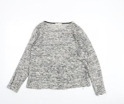 Marks & Spencer Women’s Grey Open-Knit Pullover Jumper Size 12