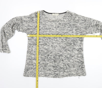 Marks & Spencer Women’s Grey Open-Knit Pullover Jumper Size 12