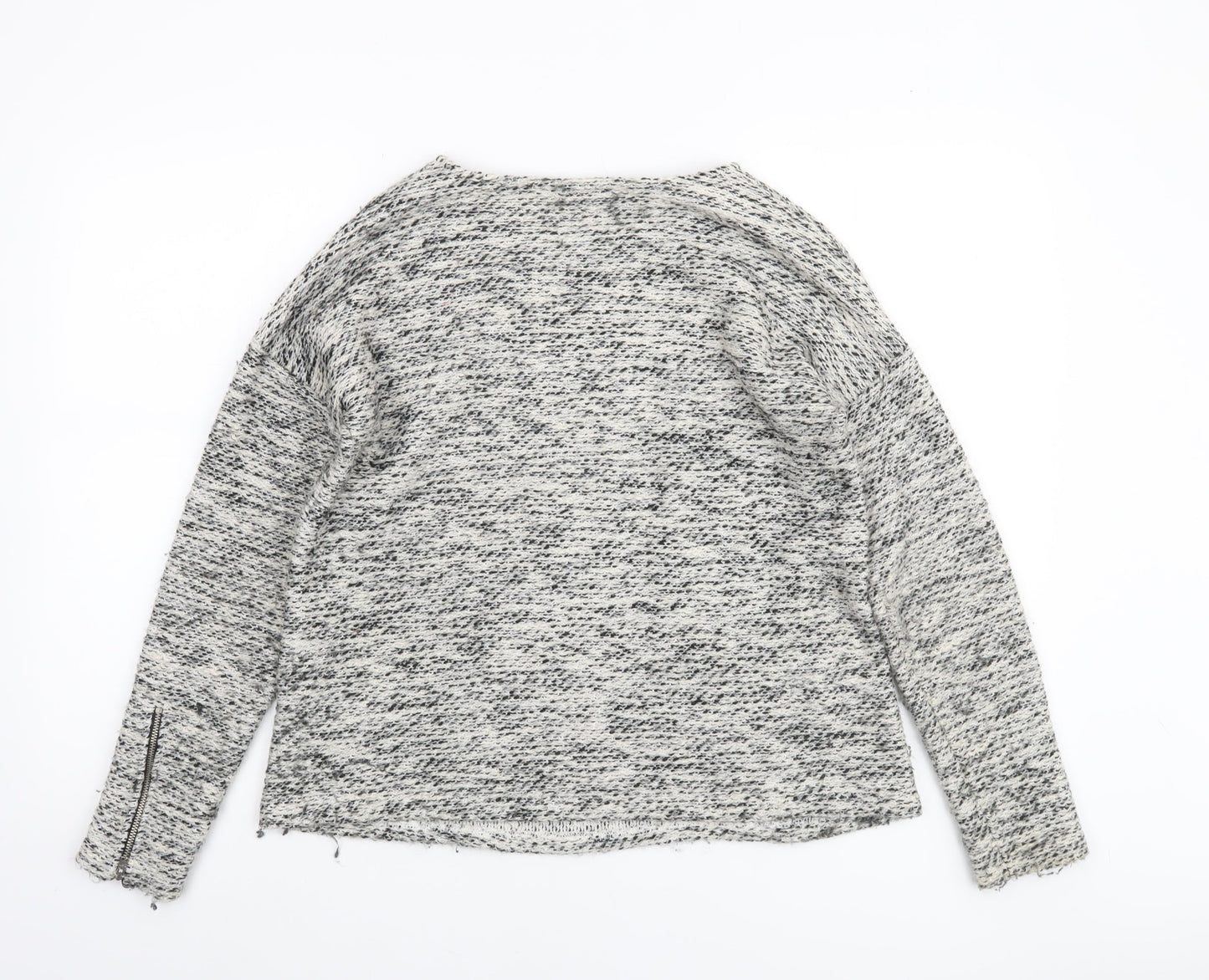 Marks and Spencer Women’s Grey Open-Knit Pullover Jumper Size 12