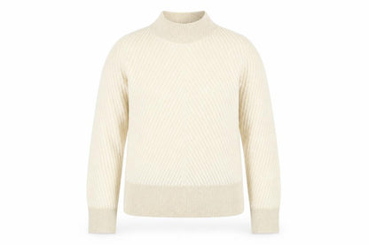 Tu Women’s Beige Mock Neck Knit Jumper Size 14 Long Sleeve Pullover