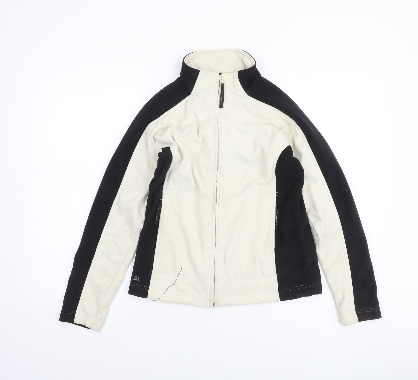 Stormtech Women's Black White Fleece Full Zip Jacket Size S