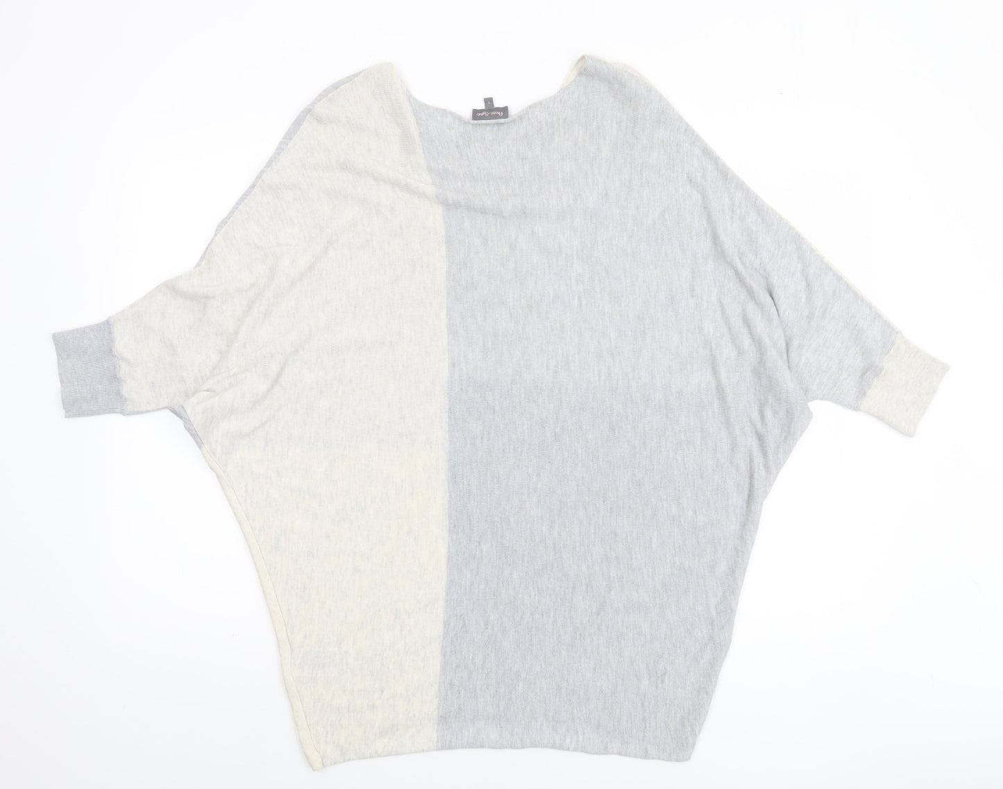 Phase Eight Women's Blue Grey Beige Block Pullover Jumper Size S