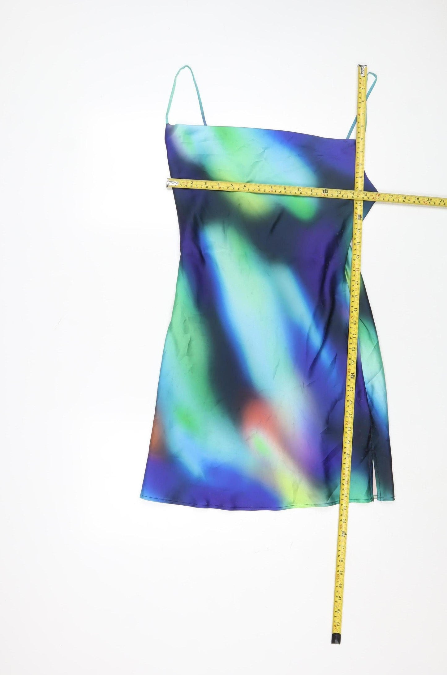 Bershka Women Multicoloured Size 8 Slip Dress Summer Satin