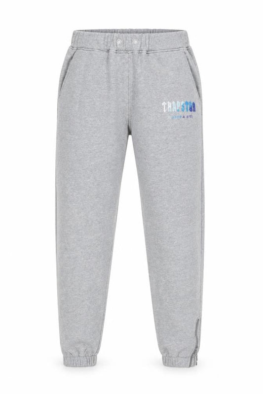 Trapstar Men's Grey Fleece Jogger Sweatpants M Tapered Fit