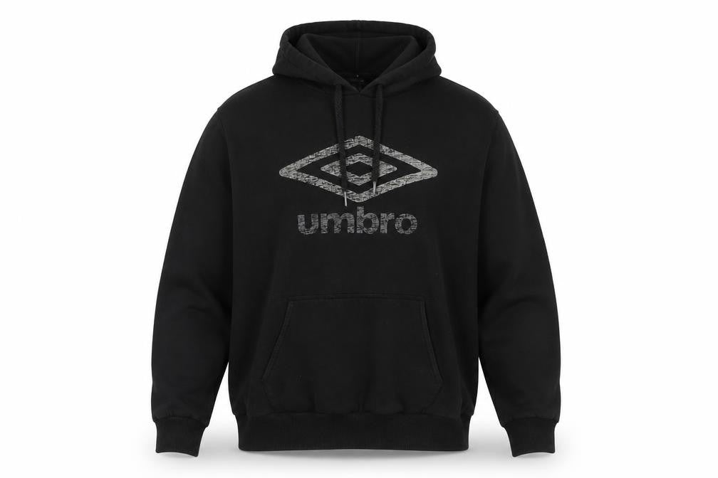 Umbro Men's Black XL Pullover Hoodie Fleece Lined Sportswear
