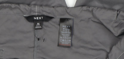 Next Men's Grey M Long Lightweight Lined Zip Jacket
