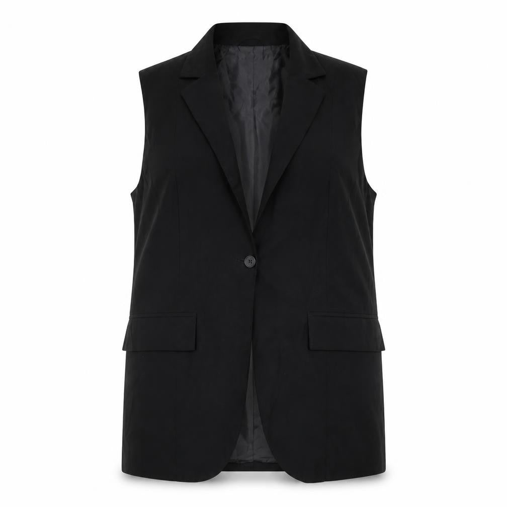 George Women's Black Size 12 Sleeveless Tunic Blouse