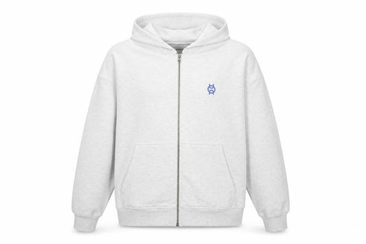 Legacy Studios Men Grey Full Zip Hoodie L Graphic Print Padel Team