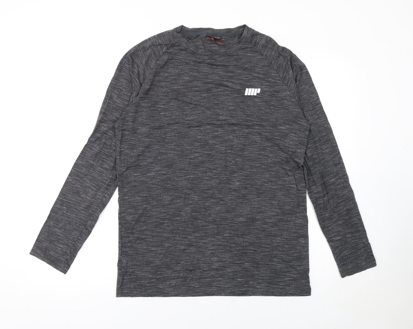 Myprotein Men's Grey Long Sleeve Athletic Gym Top Size S