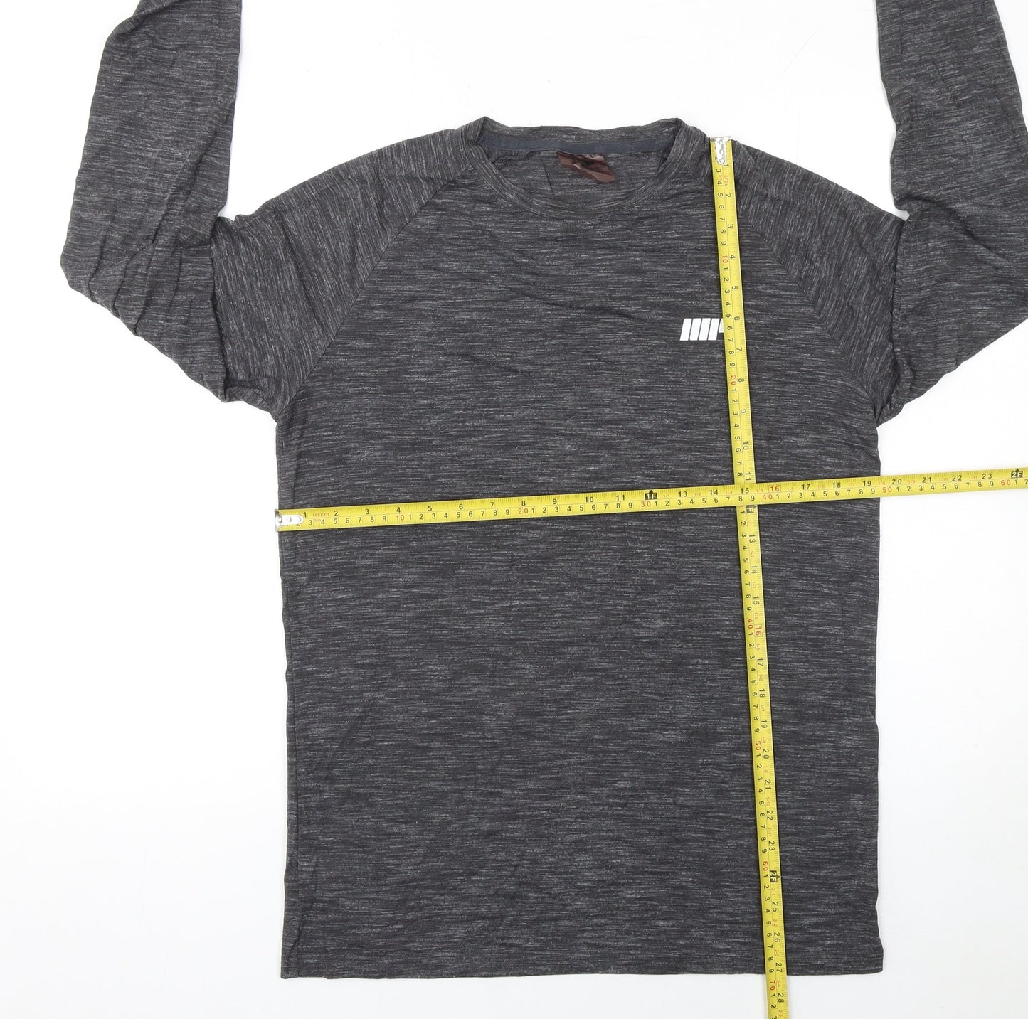Myprotein Men's Grey Long Sleeve Athletic Gym Top Size S