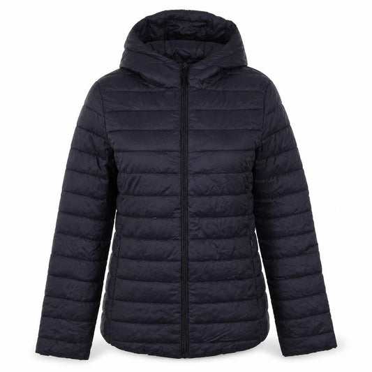 & Other Stories Womens Black Quilted Hooded Puffer Jacket M