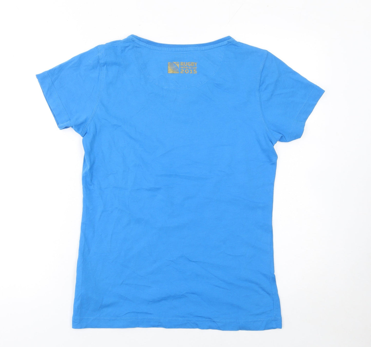 Canterbury Women's Blue Rugby World Cup 2015 Cotton T-Shirt Size 10