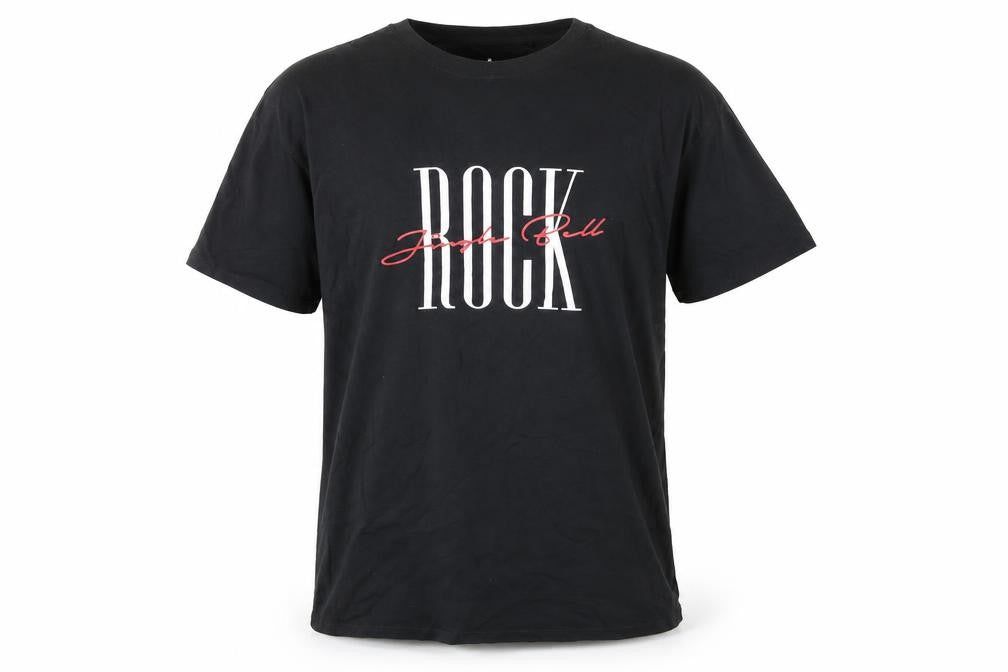 Threadbare Men's Black Rock Graphic Cotton T-Shirt Medium