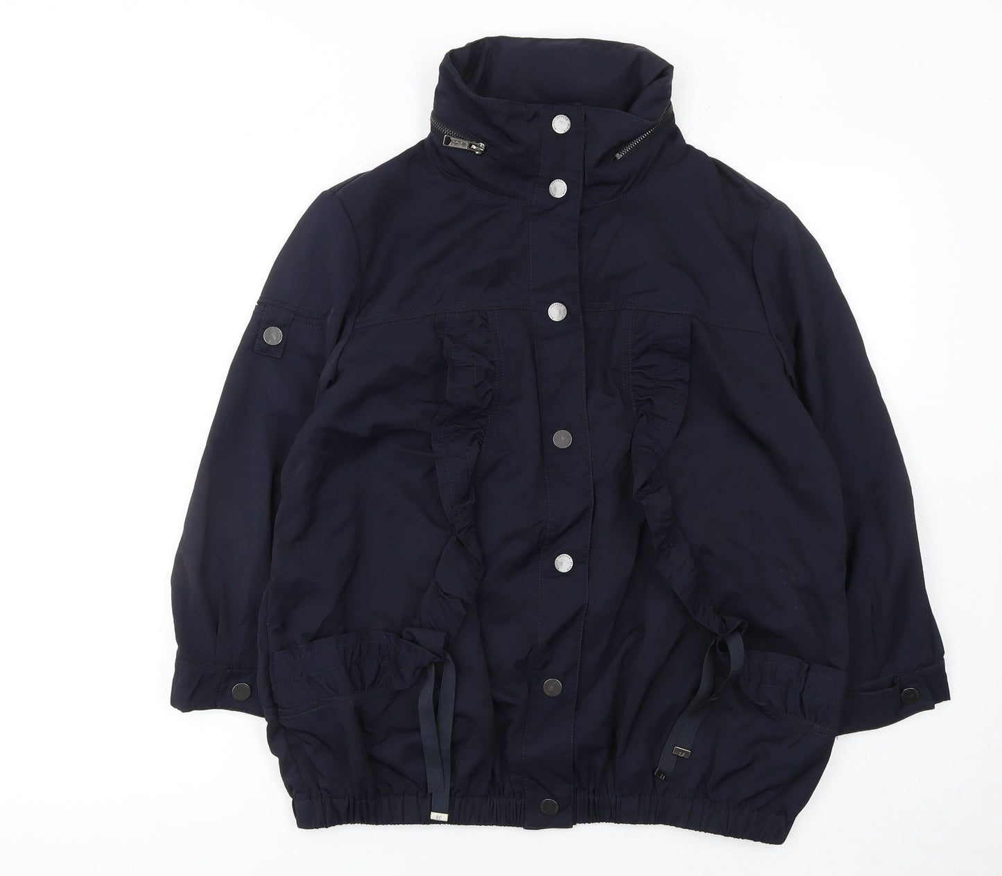 Betty Jackson Black Women's Blue Nylon Anorak Jacket Size 12