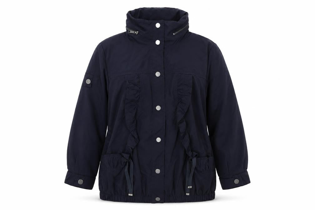 Betty Jackson Black Women's Blue Nylon Anorak Jacket Size 12