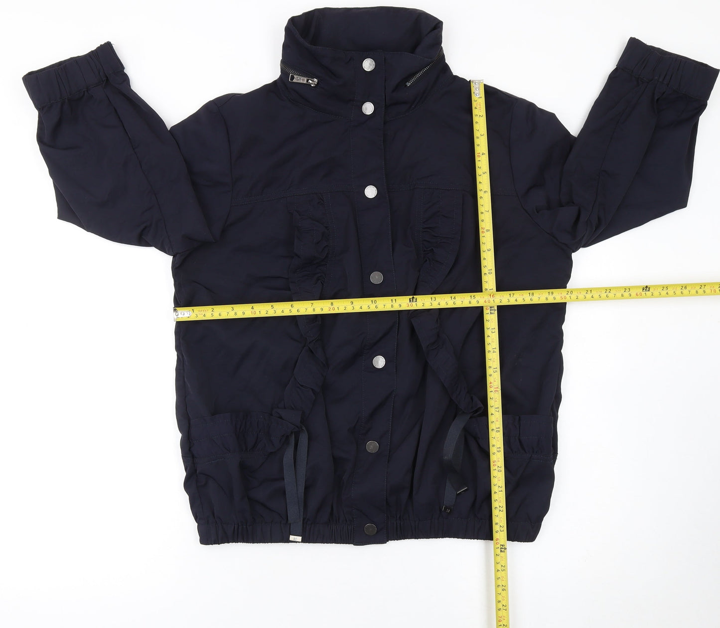 Betty Jackson Black Women's Blue Nylon Anorak Jacket Size 12