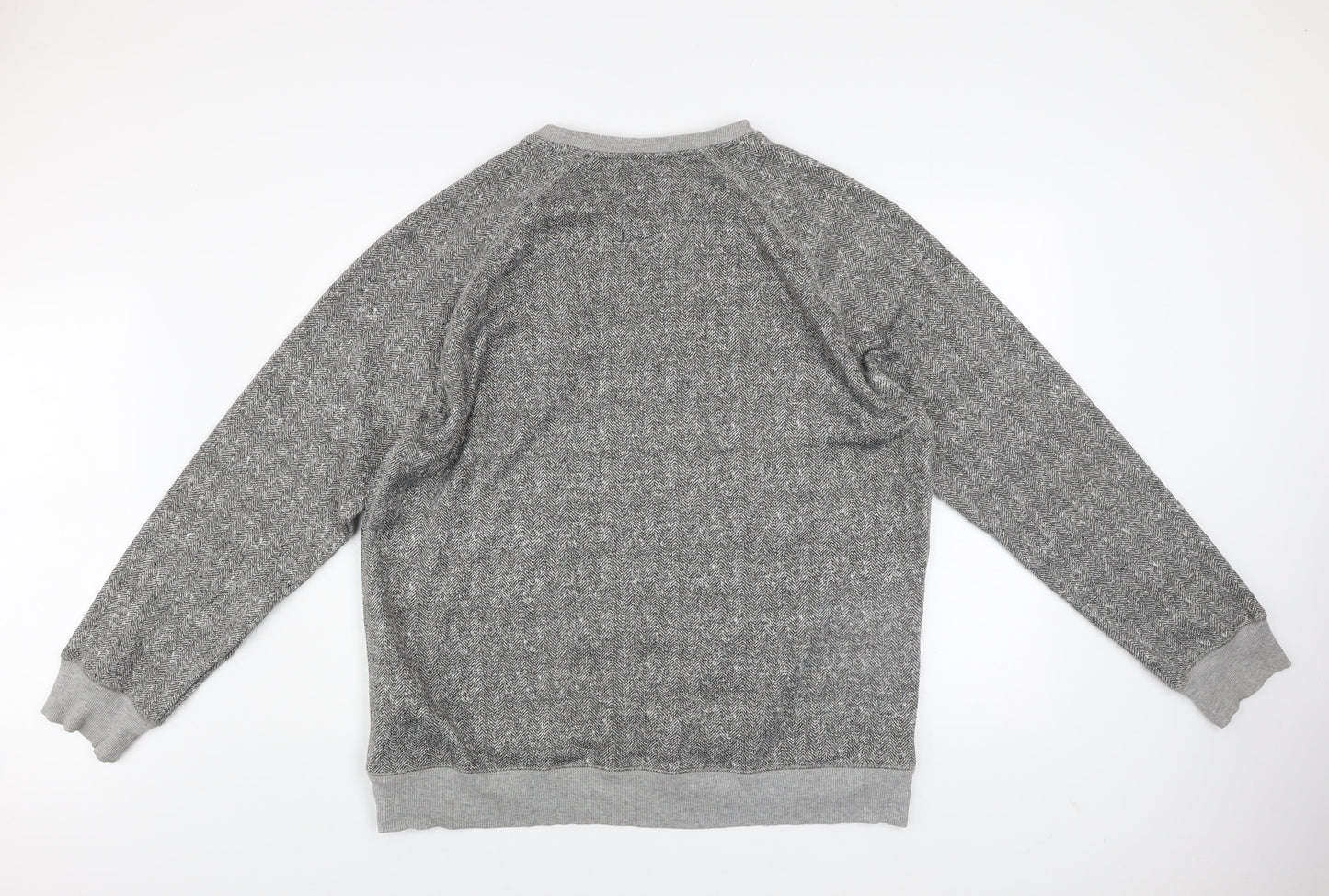 Easy Men's Grey 2XL Pullover Sweatshirt Crew Neck Fleece Top