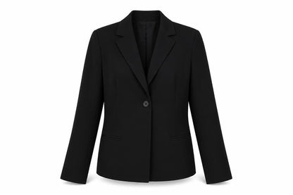 Part Two Women's Black Single-Breasted Blazer UK 14 Tailored Jacket