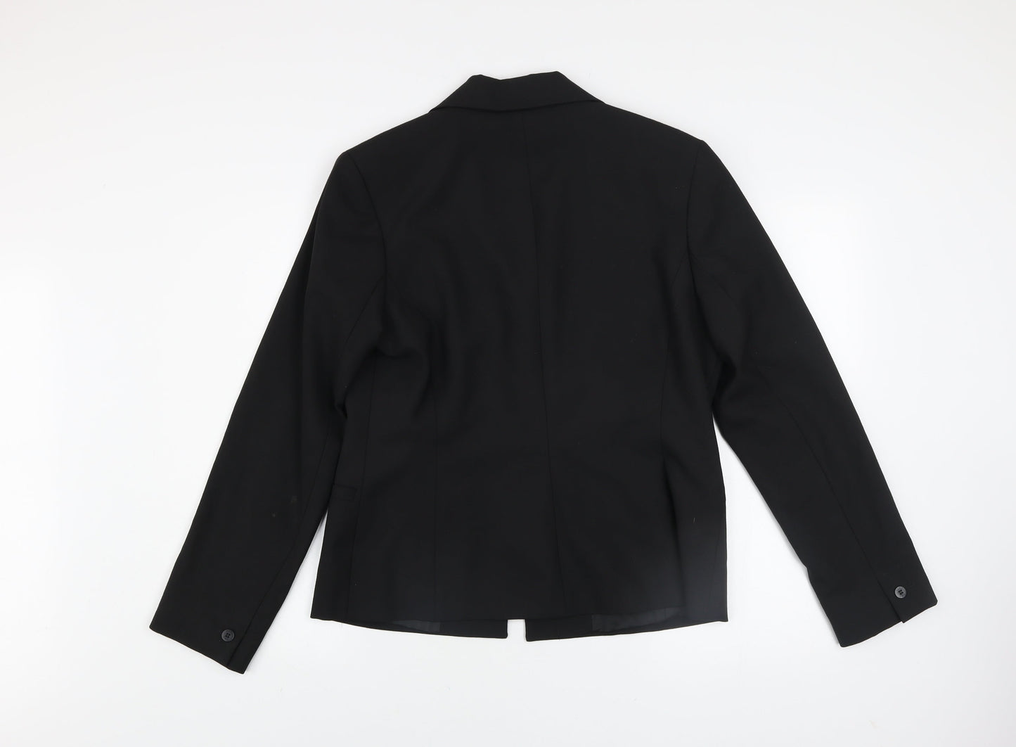 Part Two Women's Black Single-Breasted Blazer UK 14 Tailored Jacket