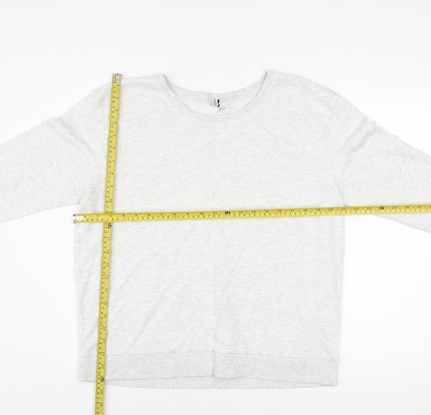 H&M Divided Men’s Grey Crew Neck Long Sleeve Pullover Sweatshirt L