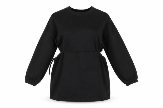 Nasty Gal Women’s Black T-Shirt Dress Size 8 Long Sleeve Casual Jersey
