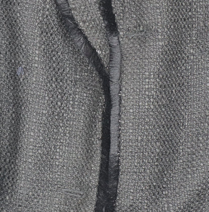 Wallis Womens Black Tweed Blazer Jacket UK 16 Classic Style
