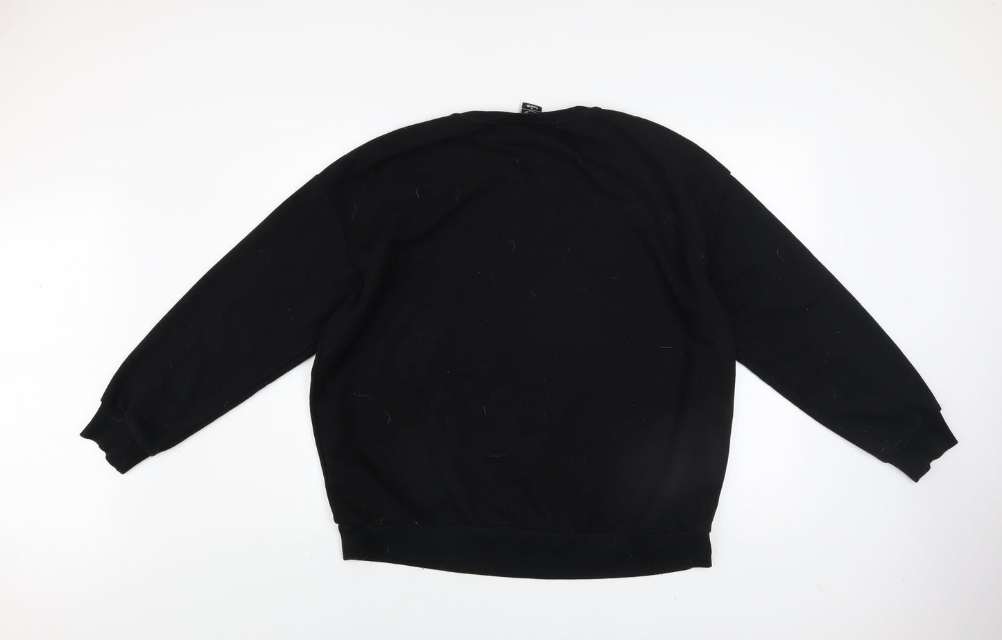 Disney George Women's Black XL Mickey & Minnie Christmas Sweatshirt