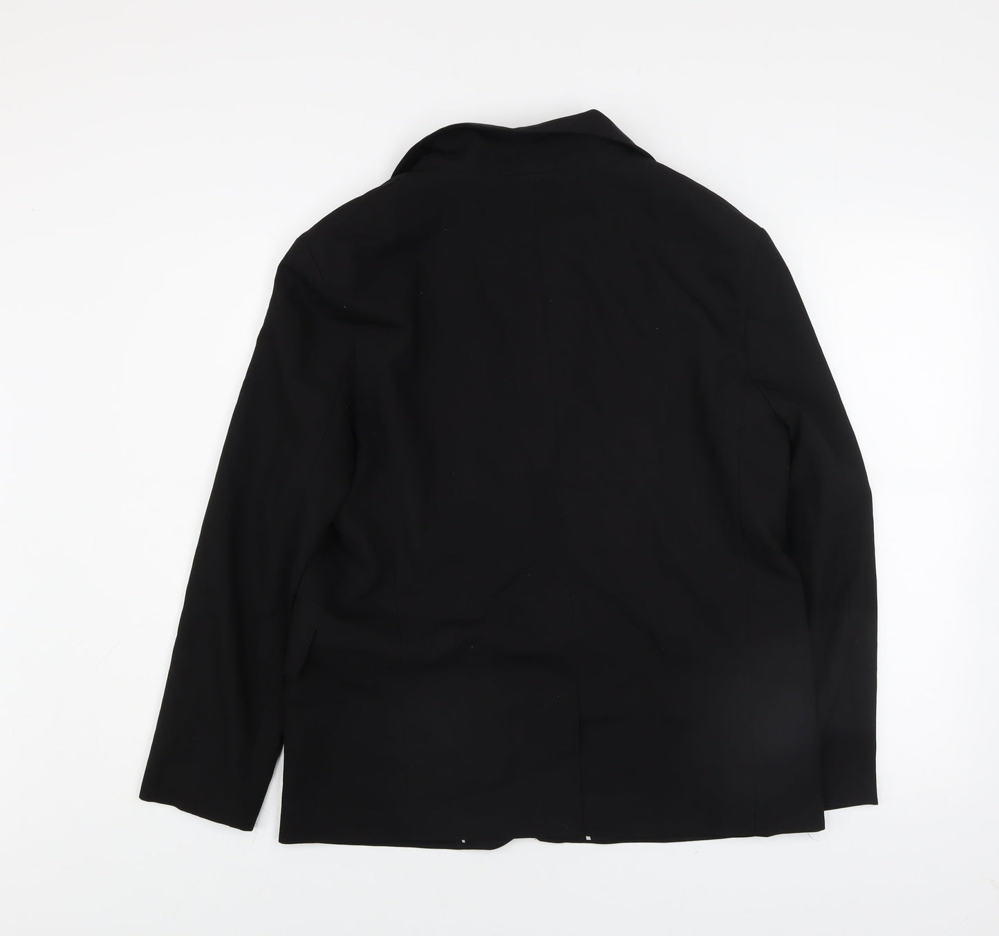 Bershka Womens Black Regular Fit Single-Breasted Blazer M