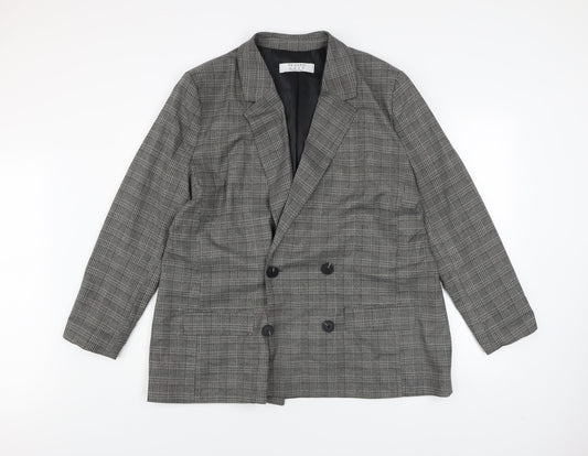 Primark Women’s Grey Check Blazer Size 20 Regular Fit