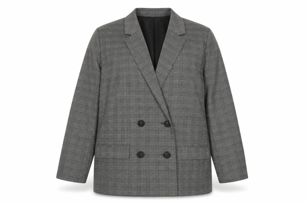 Primark Women’s Grey Check Blazer Size 20 Regular Fit