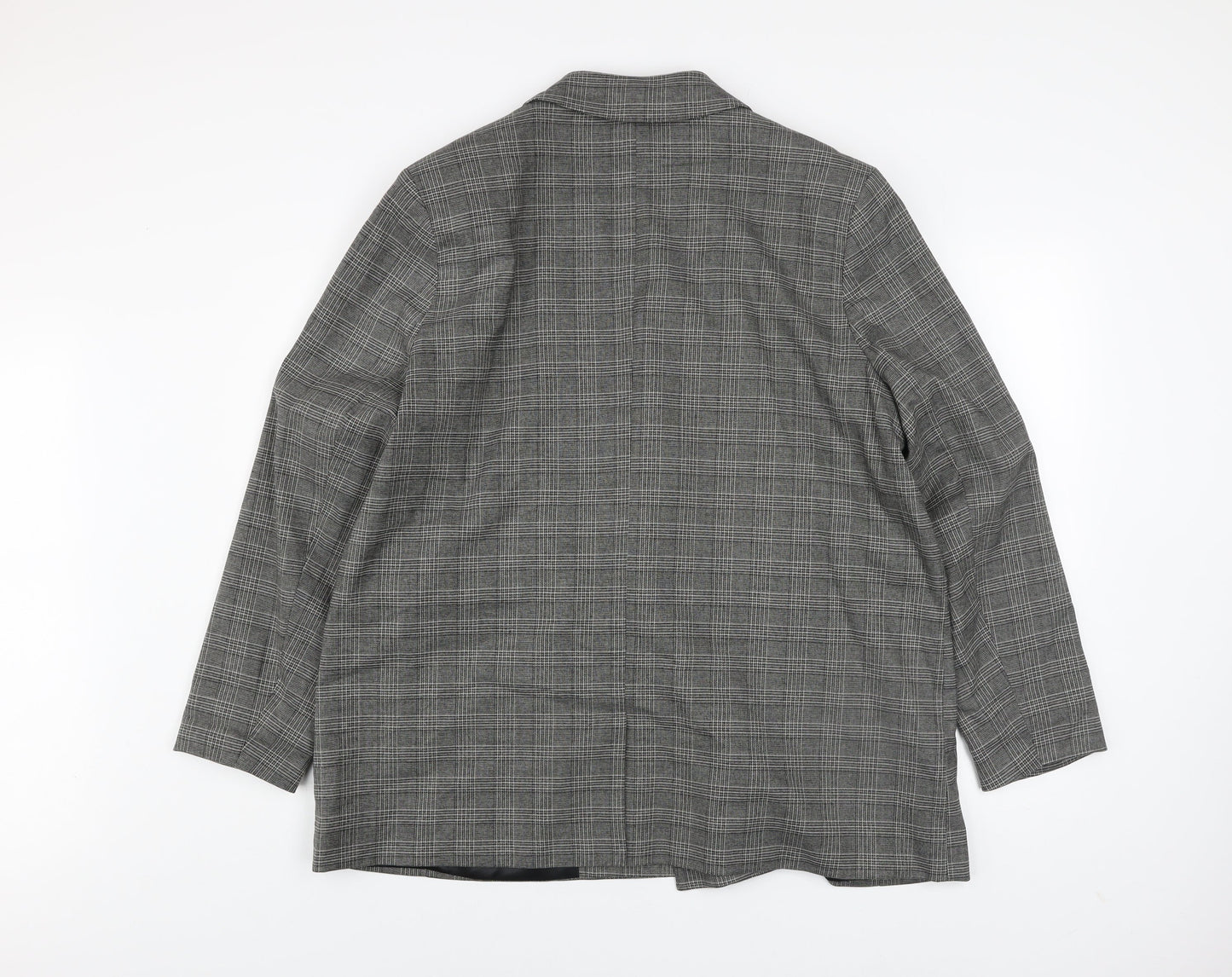 Primark Women’s Grey Check Blazer Size 20 Regular Fit