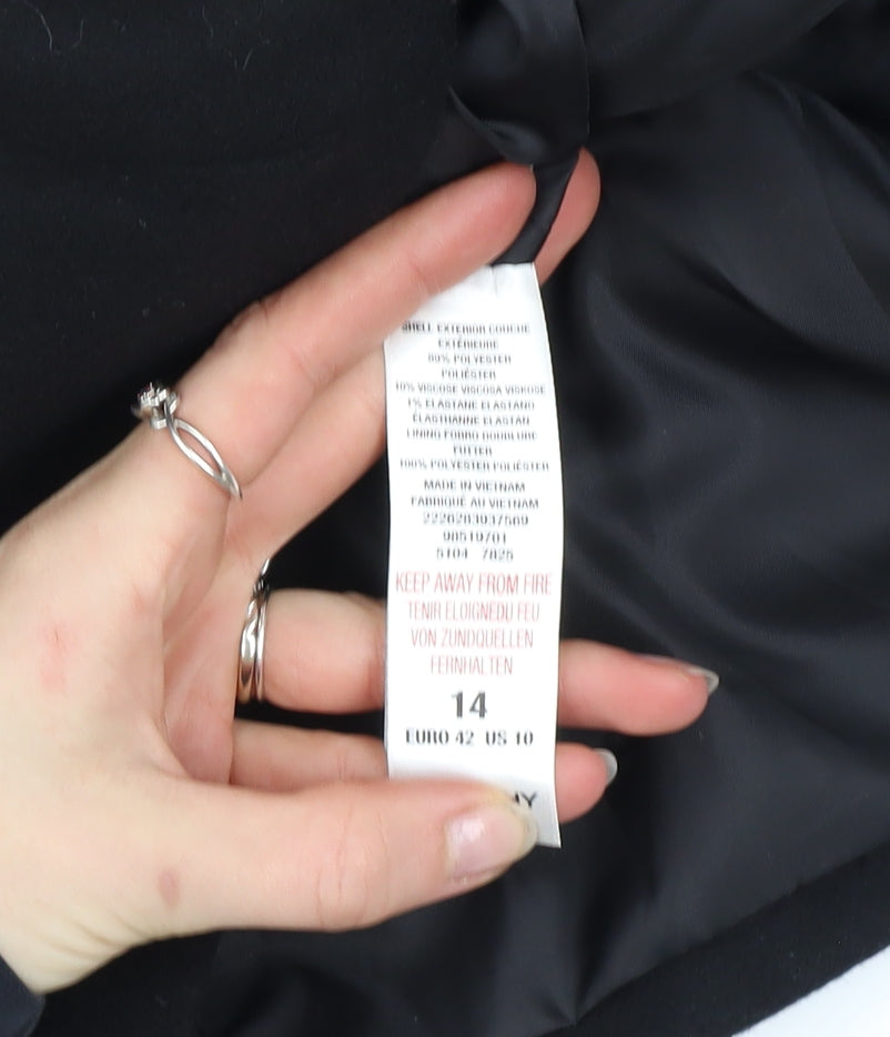Dorothy Perkins Women's Black Size 14 Blazer Jacket