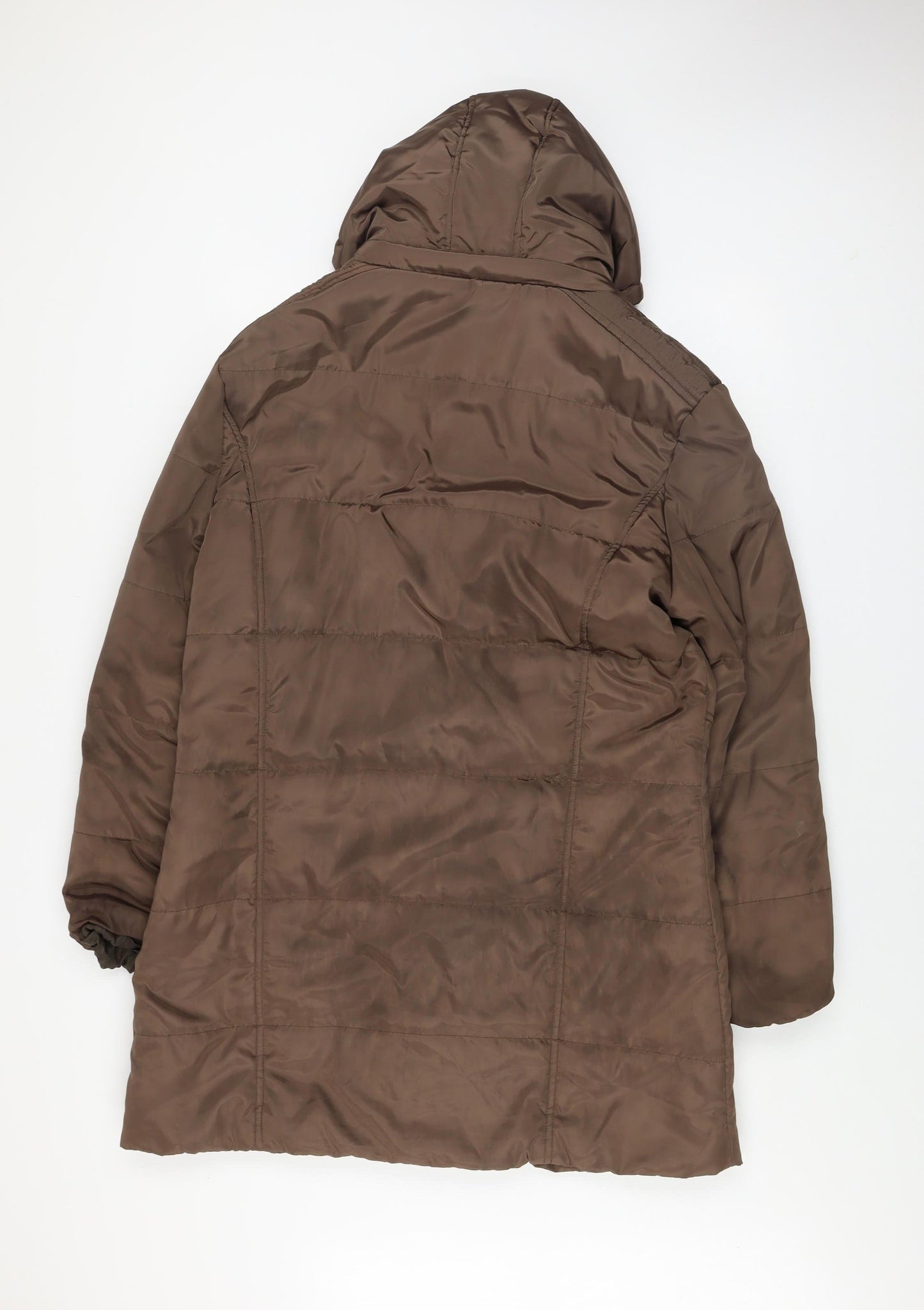 Betty Kay Women Brown Size 12 Hooded Puffer Coat