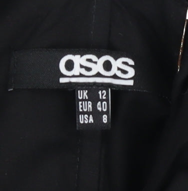 ASOS Women’s Black Strapless Bodycon Party Dress Size 12