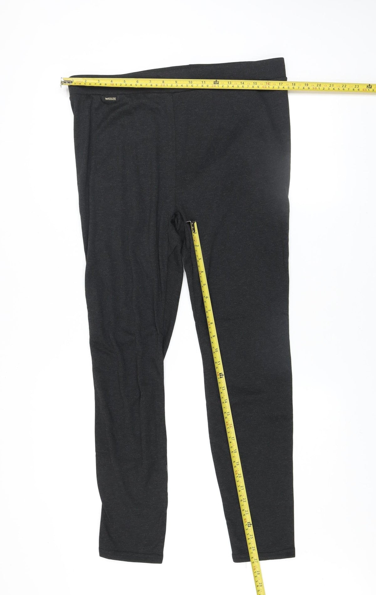 Wedze Womens Black 2XL Fleece Lined Leggings Winter Ski Warm Activewear