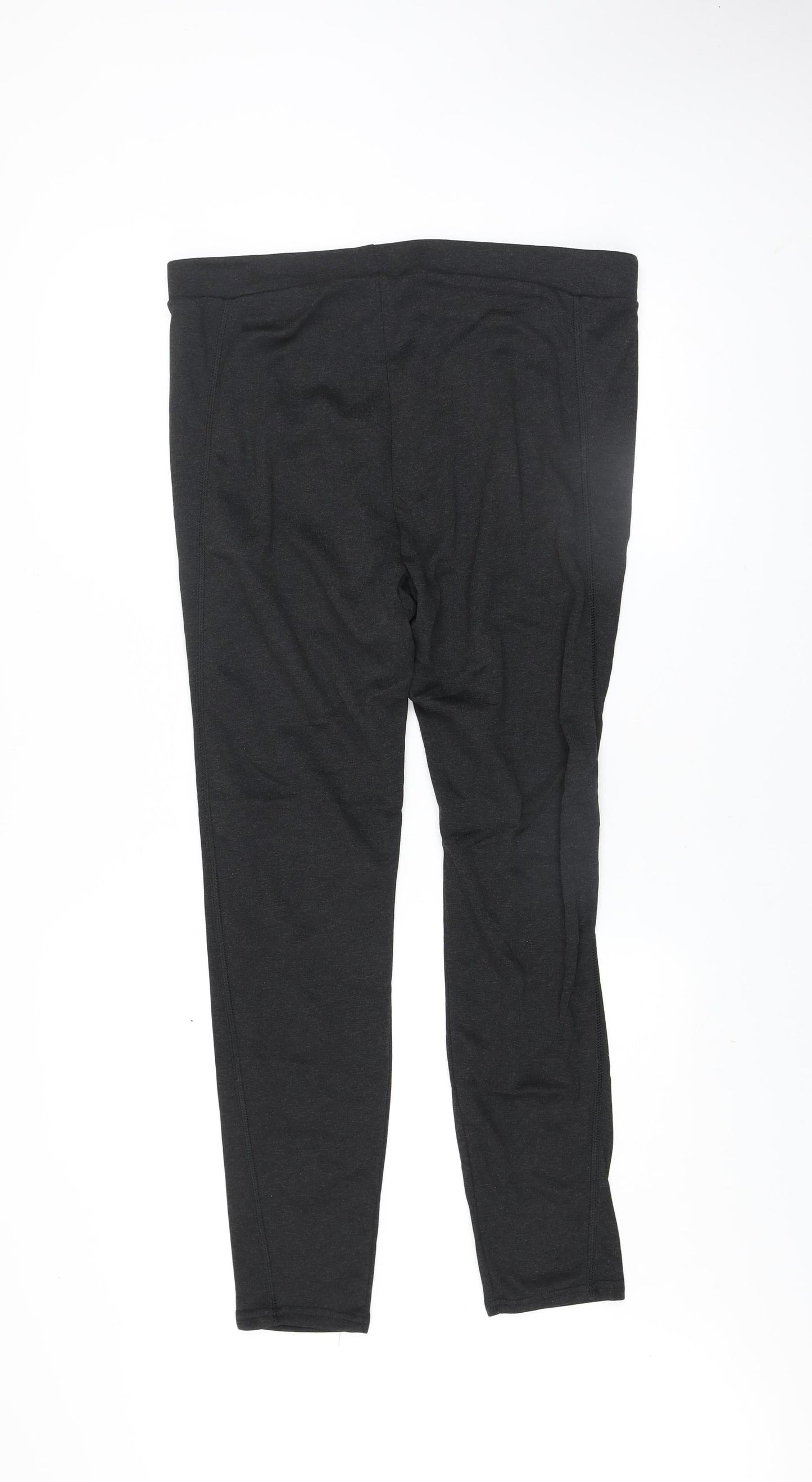 Wedze Womens Black 2XL Fleece Lined Leggings Winter Ski Warm Activewear