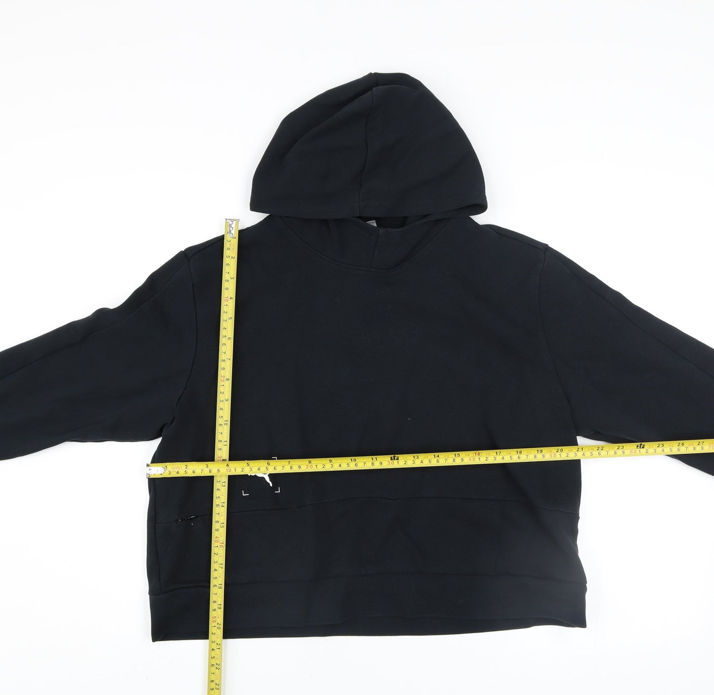 Puma Womens Black Hoodie Size XL Pullover Hooded Sweatshirt