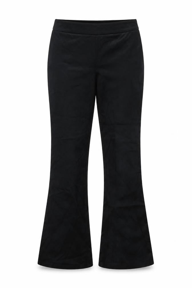 Up! Women's Black Regular Fit Flared Stretch Trousers Size 10