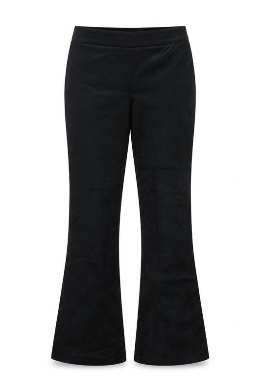 Up! Women's Black Regular Fit Flared Stretch Trousers Size 10