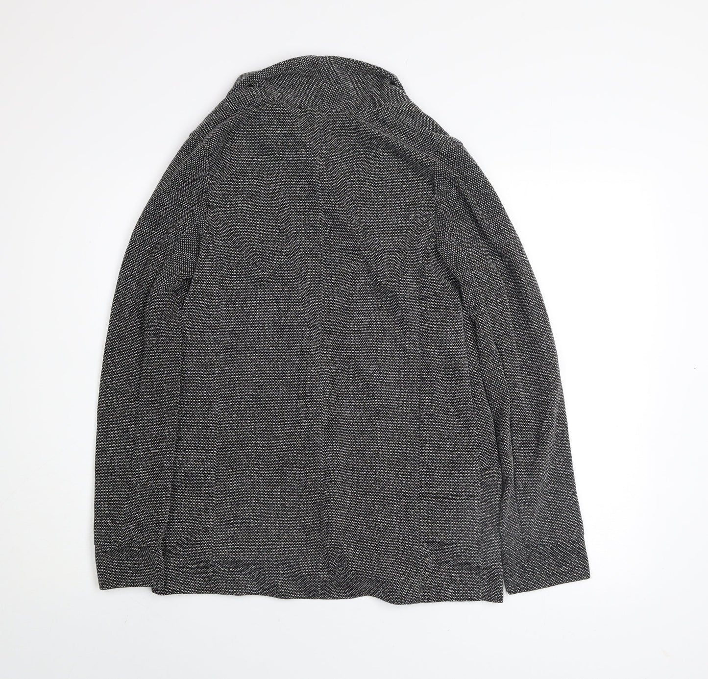 New Look Women's Grey Herringbone Blazer Jacket Size 8