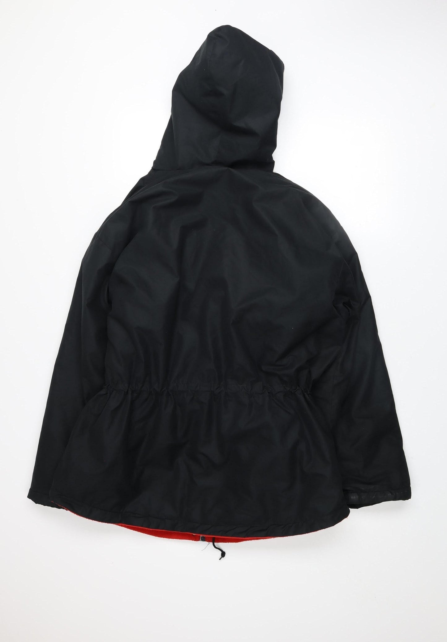 Reebok Womens Black Hooded Anorak XL Vintage Sports Jacket