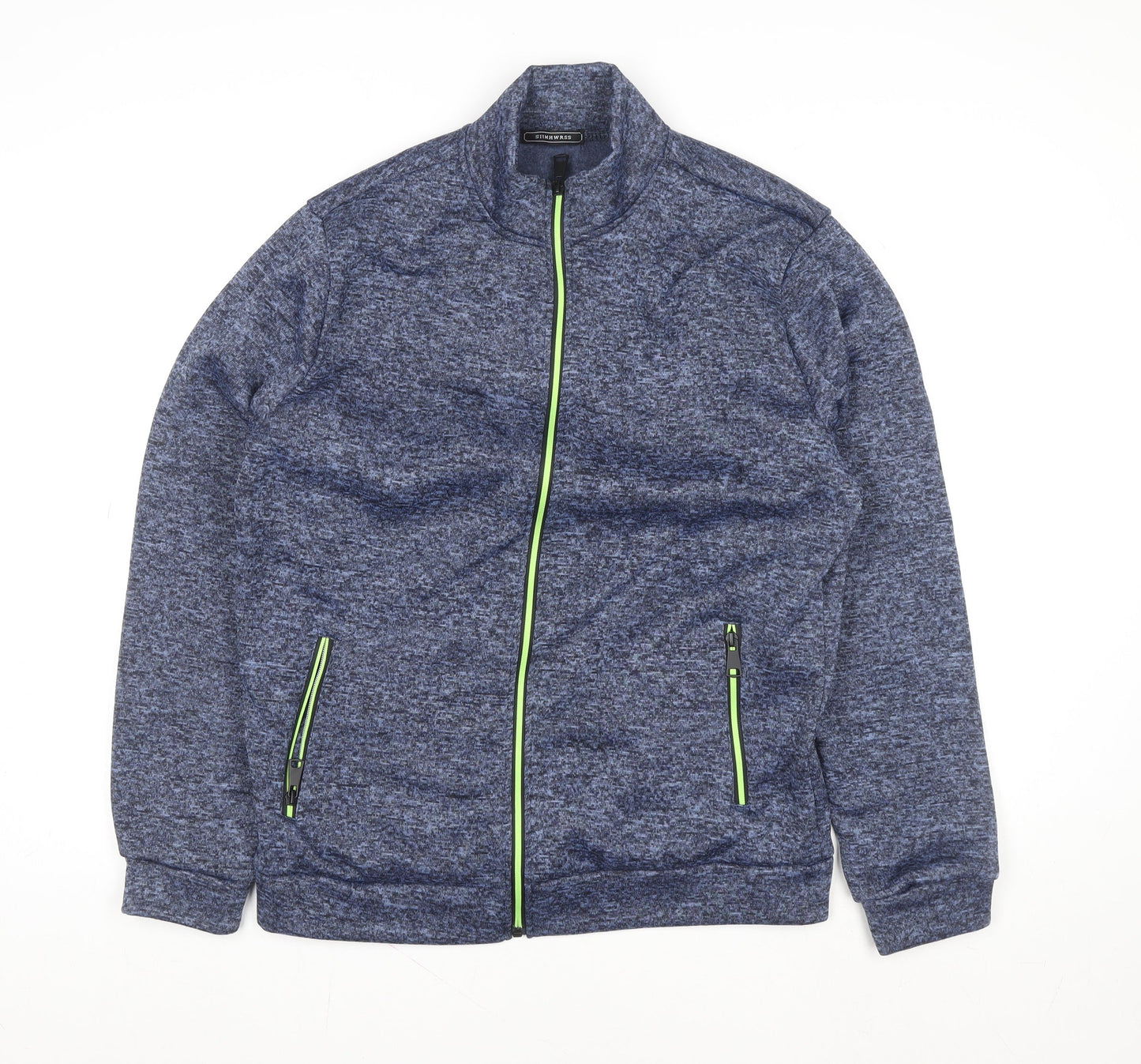 Slimwares Men's Blue Full Zip Polyester Fleece Jacket Size S