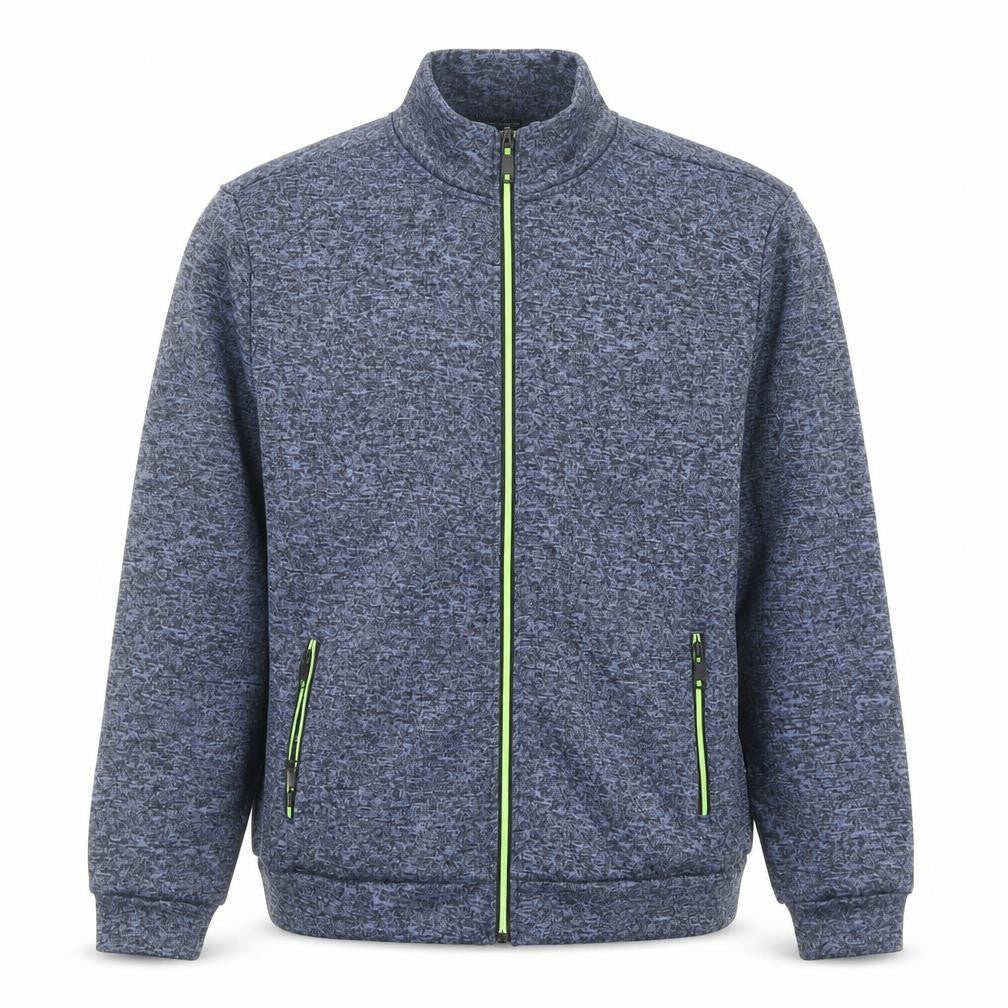 Slimwares Men's Blue Full Zip Polyester Fleece Jacket Size S