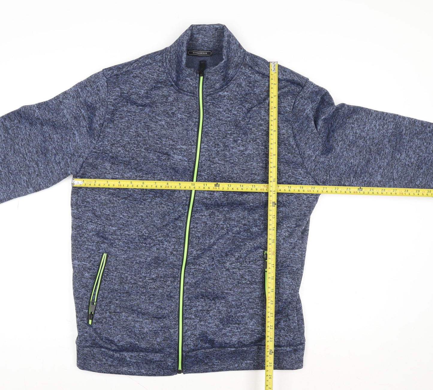 Slimwares Men's Blue Full Zip Polyester Fleece Jacket Size S