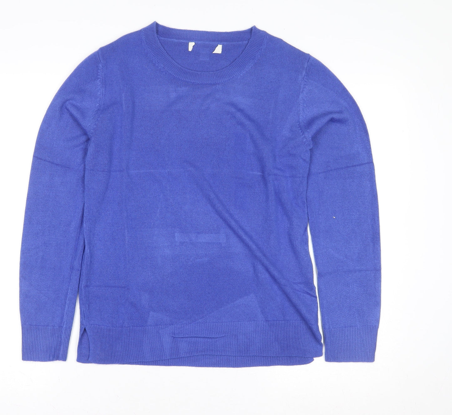 Marks and Spencer Womens Blue Pullover Sweater Size 10 Cotton Blend