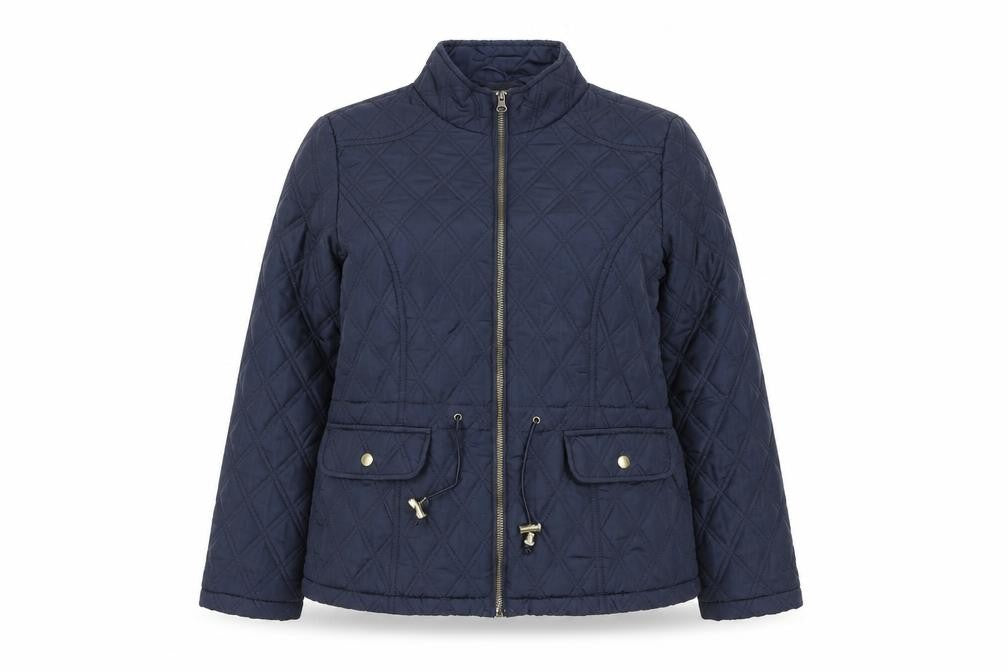 George Women’s Blue Quilted Mid-Length Jacket UK 12